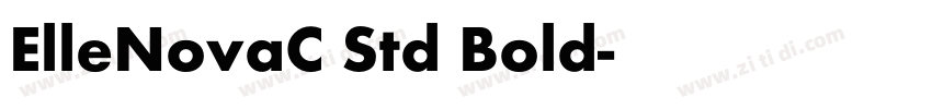 ElleNovaC Std Bold字体转换 ElleNovaC Std Bold字体转换
